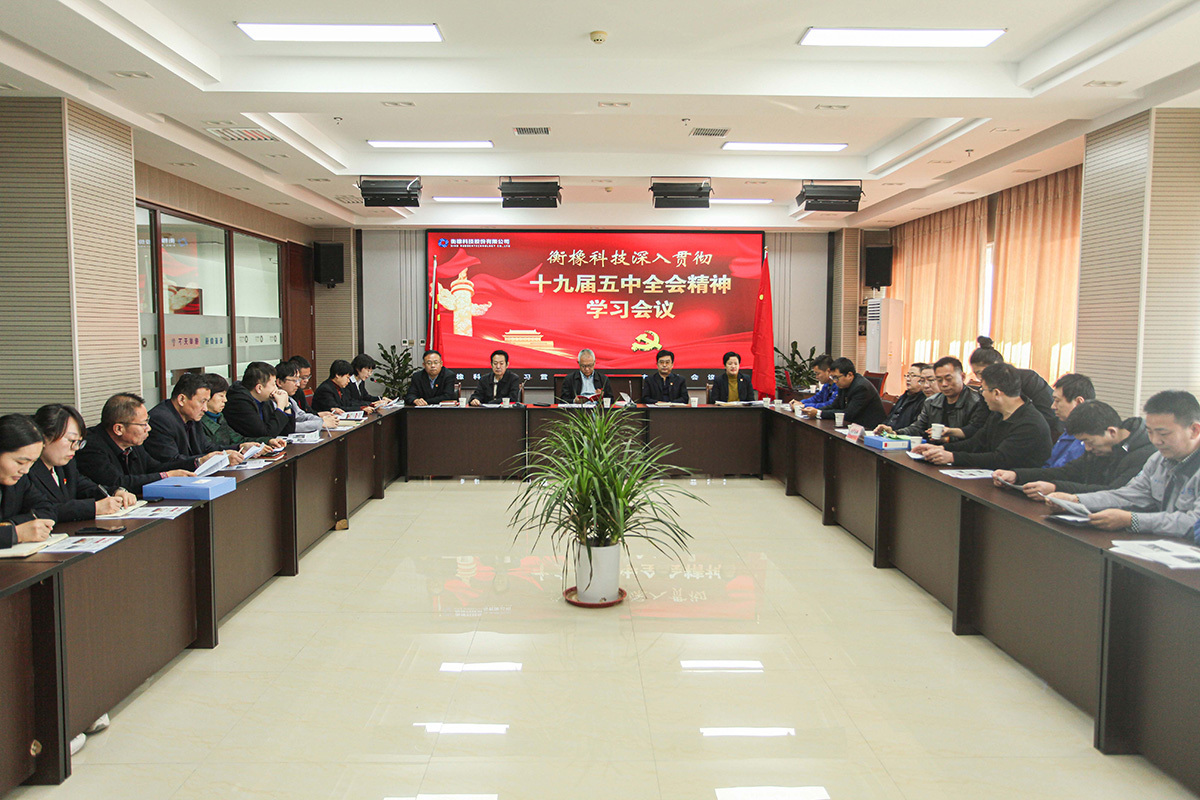 衡橡科技学习十九届五中全会精神 各党支部召开党员大会